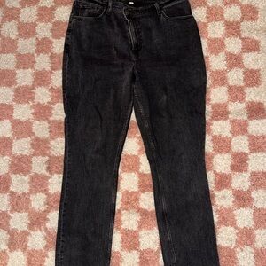 Abercrombie “The 90’s Slim Straight” Curve Love Black Denim